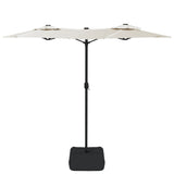 NNEVL Double-Head Parasol Sand White 316x240 cm