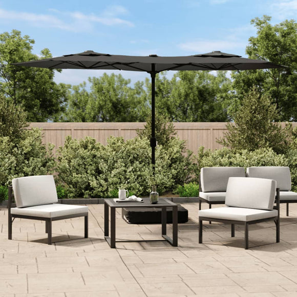 NNEVL Double-Head Parasol Anthracite 316x240 cm