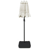 NNEVL Double-Head Parasol with LEDs Sand White 316x240 cm