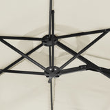 NNEVL Double-Head Parasol with LEDs Sand White 316x240 cm