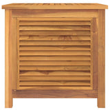 NNEVL Garden Storage Box with Bag 60x50x58 cm Solid Wood Teak