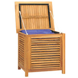 NNEVL Garden Storage Box with Bag 60x50x58 cm Solid Wood Teak