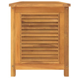 NNEVL Garden Storage Box with Bag 114x50x58 cm Solid Wood Teak