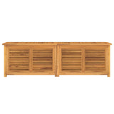 NNEVL Garden Storage Box with Bag 175x50x53 cm Solid Wood Teak