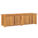 NNEVL Garden Storage Box with Bag 175x50x53 cm Solid Wood Teak