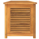 NNEVL Garden Storage Box with Bag 200x50x53 cm Solid Wood Teak