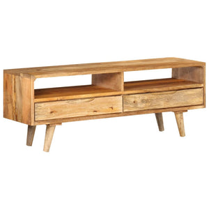 NNEVL TV Cabinet 140x30x41 cm Solid Wood Mango