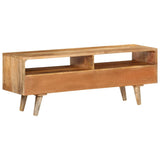 NNEVL TV Cabinet 140x30x41 cm Solid Wood Mango