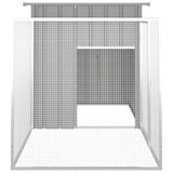 NNEVL Rabbit Cage Grey 200x91x100 cm Galvanised Steel