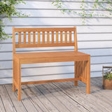 NNEVL Garden Bench 80 cm Solid Wood Eucalyptus