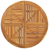 NNEVL Garden Table Ø 85 cm Solid Wood Acacia