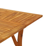 NNEVL Garden Table 85x85x75 cm Solid Wood Acacia