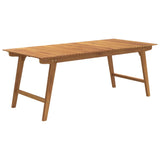 NNEVL Garden Table 200x90x75 cm Solid Wood Acacia