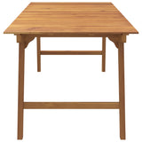 NNEVL Garden Table 200x90x75 cm Solid Wood Acacia