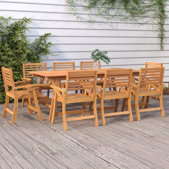 NNEVL Garden Table 200x90x75 cm Solid Wood Acacia