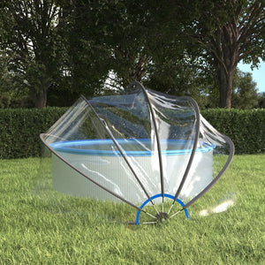 NNEVL Pool Dome Round 376x188 cm PVC