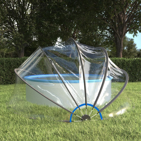 NNEVL Pool Dome Round 406x203 cm PVC