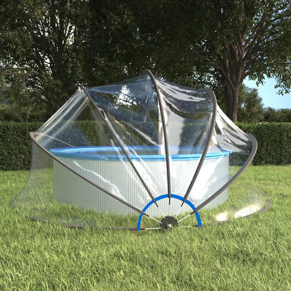 NNEVL Pool Dome Round 467x234 cm PVC