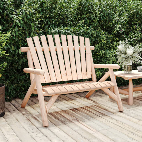 NNEVL 2-Seater Garden Bench 119x85x98 cm Solid Wood Spruce