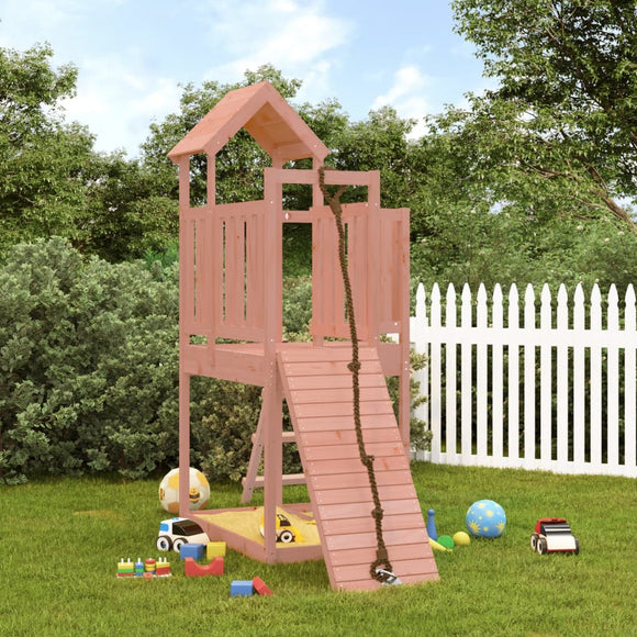 NNEVL Playhouse with Climbing Wall Solid Wood Douglas