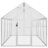 NNEVL Aviary Silver 1.79x4x1.85 m Aluminium