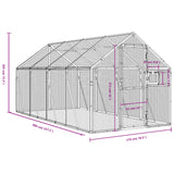 NNEVL Aviary Silver 1.79x4x1.85 m Aluminium