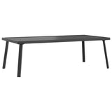 NNEVL Garden Coffee Table Anthracite 110x55x35cm Steel