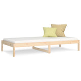 NNEVL Day Bed 92x187 cm Single Bed Size Solid Wood Pine