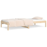 NNEVL Day Bed 92x187 cm Single Bed Size Solid Wood Pine