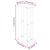 NNEVL Speaker Stands 2 pcs Black Tempered Glass 3 Pillars Design