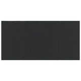 NNEVL 5 Piece Garden Dining Set with Cushions Grey and Black