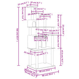 NNEVL Cat Tree with Sisal Scratching Posts Light Grey 166 cm