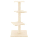 NNEVL Cat Tree with Sisal Scratching Posts Cream 70 cm