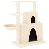 NNEVL Cat Tree with Sisal Scratching Posts Cream 83 cm