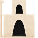 NNEVL Cat Tree with Sisal Scratching Posts Cream 83 cm