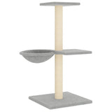 NNEVL Cat Tree with Sisal Scratching Posts Light Grey 72 cm