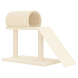 NNEVL Cat Scratching Posts with Tunnel and Ladder Cream 55.5 cm