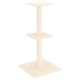 NNEVL Cat Tree with Sisal Scratching Posts Cream 73 cm