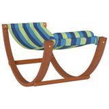 NNEVL Rocking Hammock for Kids Blue and Green Fabric