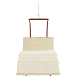 NNEVL Swing Chair with Cushion Fabric and Solid Wood Poplar