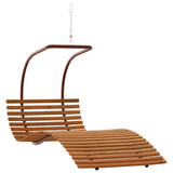 NNEVL Swing Chair with Cushion Fabric and Solid Wood Poplar