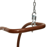 NNEVL Swing Chair with Cushion Fabric and Solid Wood Poplar