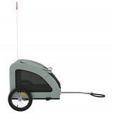 NNEVL Dog Bike Trailer Grey Oxford Fabric and Iron