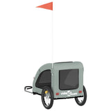 NNEVL Dog Bike Trailer Grey Oxford Fabric and Iron