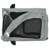 NNEVL Dog Bike Trailer Grey Oxford Fabric and Iron