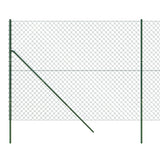 NNEVL Chain Link Fence Green 1.6x10 m