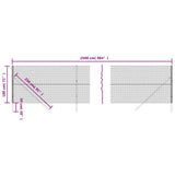NNEVL Chain Link Fence Green 1.8x25 m