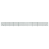 NNEVL Chain Link Fence with Spike Anchors Green 1.4x25 m