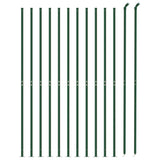 NNEVL Chain Link Fence with Flange Green 1.4x25 m