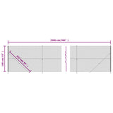 NNEVL Chain Link Fence with Flange Green 1.4x25 m